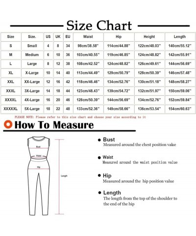 Women Adjustable Straps Jumpsuits Casual Loose Cotton Line Bib Overalls Wide Leg Plus Size Baggy Romper with Pockets Light Bl...