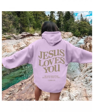 Living Proof Of A Loving God Hoodies For Women Oversized Shaper Printed Hooded Pullover Sweatshirts Long Sleeve Hoodie Tops Z...