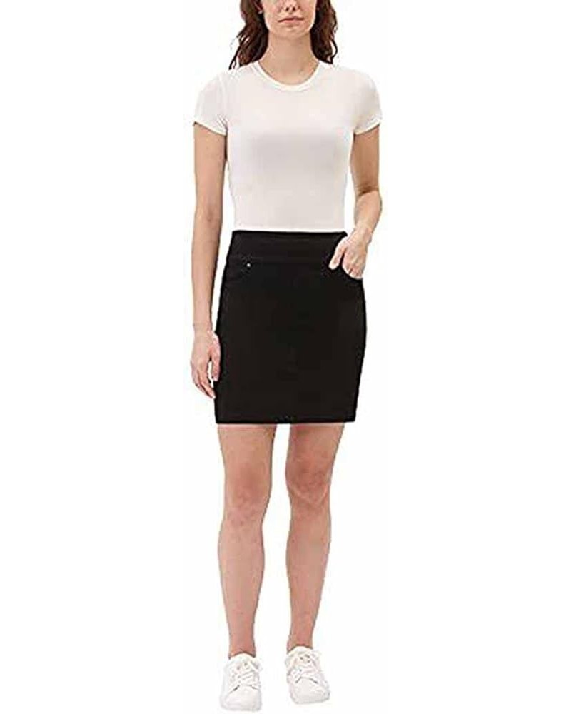 Women's Pull-On Denim Skort Black $19.32 Skorts