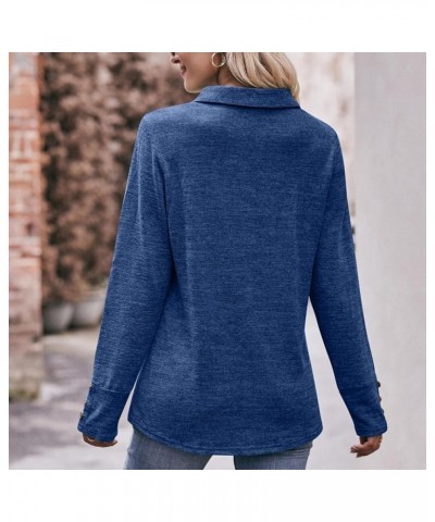 Long Sleeve Shirts For Women Puff Sleeve Tops for Women Fashion Crewneck Sweatshirts Blue 2 $8.47 Hoodies & Sweatshirts