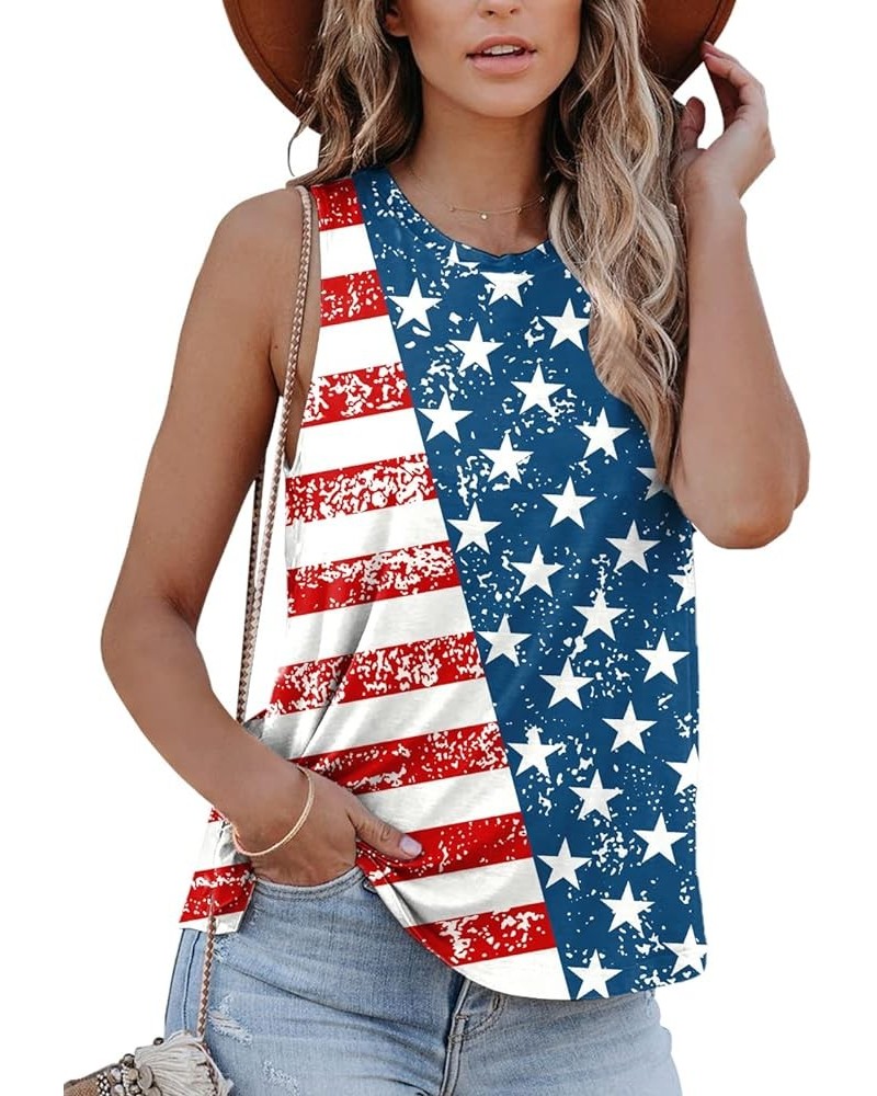 4th of July Women Patriotic American Flag Tank Top Usa Flag 2 $10.50 Tanks