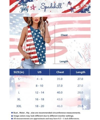 4th of July Women Patriotic American Flag Tank Top Usa Flag 2 $10.50 Tanks