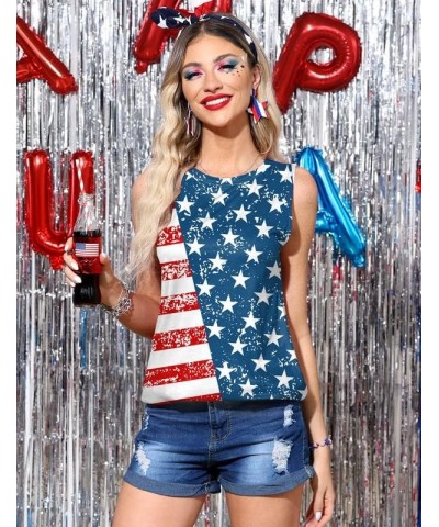 4th of July Women Patriotic American Flag Tank Top Usa Flag 2 $10.50 Tanks