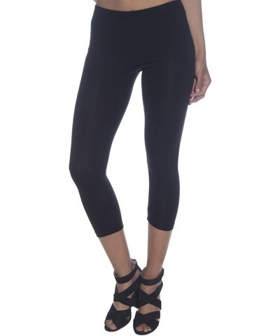 womens Capri Black $15.89 Leggings