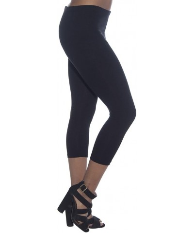 womens Capri Black $15.89 Leggings