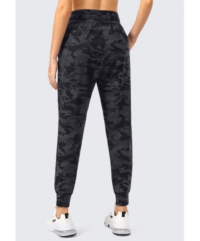 Women's Joggers Pants High Waist Workout Sweatpants for Women Soft Lounging Athletic Jogger with Deep Pockets Black Camo $15....