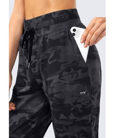 Women's Joggers Pants High Waist Workout Sweatpants for Women Soft Lounging Athletic Jogger with Deep Pockets Black Camo $15....