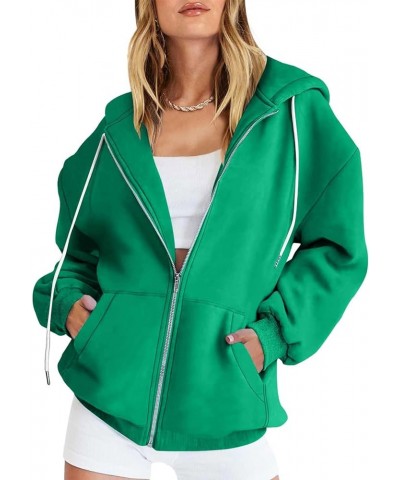 Full Zip Hoodies for Women Casual Long Sleeve Sweatshirt Y2K Zip Up Hoodie Cute Oversized Hoodies Fall Jackets Plus Size Hood...