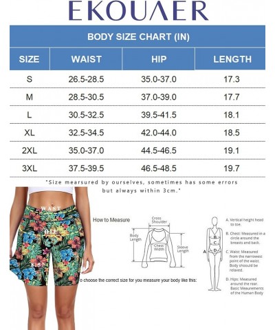 Women's 8.5" Board Shorts High Waisted Swimsuit Bottoms Cross Waist Beach Surf Swimwear with Pocket S-3XL Pat1 $13.99 Swimsuits