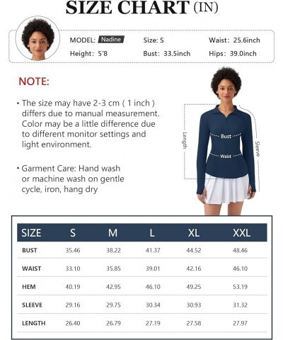 Women Long Sleeve Shirts Sun Protection 1/4 Zip Summer Quick Dry Hiking Shirts Quarter Zip Pullover for Women Navy Blue $12.4...