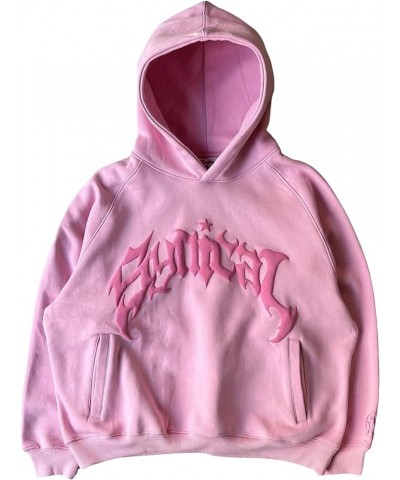 Womens Men Y2k Zip Up Hoodies Gothic Graphic Print Hoodie Sweatshirts Aesthetic Grunge Vintage Streetwear Pink $13.49 Hoodies...