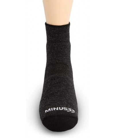 USA Made - Mini Crew Socks - Hiking Socks - Merino Wool - Mountain Heritage S54 Lightweight Black $12.73 Activewear