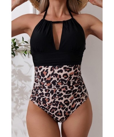 Women's One Piece Swimsuits Tummy Control Halter Slimming Bathing Suit Plunge 1 Piece Swimsuit for Woman 109 $20.39 Swimsuits