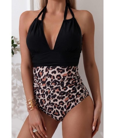 Women's One Piece Swimsuits Tummy Control Halter Slimming Bathing Suit Plunge 1 Piece Swimsuit for Woman 109 $20.39 Swimsuits