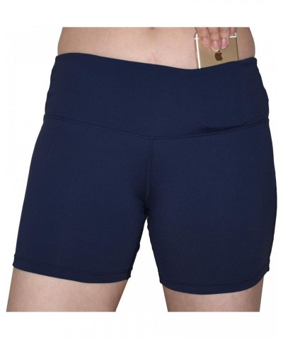 Women UPF50+ Board Shorts Swimsuit Hot Pants Pocket Bathing Swim Suit Rash Guard Bottom (RM3HP) Navy $12.62 Swimsuits