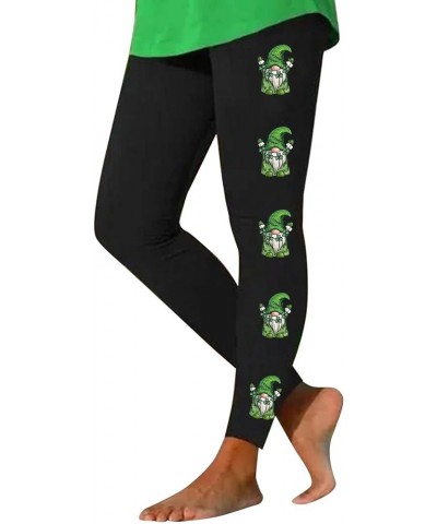 St Patricks Day Workout Leggings for Women Girls Irish Printed Gym Tummy Control High Waisted Activewear Yoga Pants Trousers ...