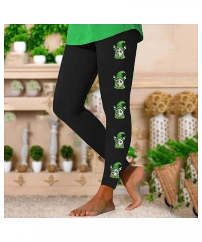 St Patricks Day Workout Leggings for Women Girls Irish Printed Gym Tummy Control High Waisted Activewear Yoga Pants Trousers ...