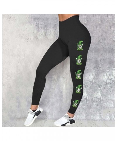 St Patricks Day Workout Leggings for Women Girls Irish Printed Gym Tummy Control High Waisted Activewear Yoga Pants Trousers ...