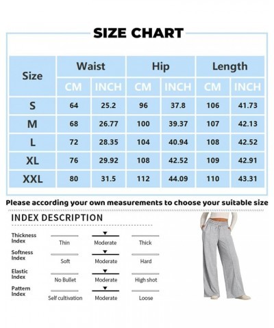 Womens Cargo Sweatpants Wide Leg Pants for Women High Waisted Lounge Baggy Jogger with Pockets Outifits Ab-dark Blue $8.49 Pants