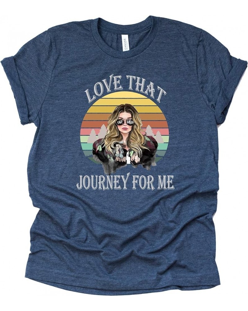 Love That Journey for Me Shirt Moira Alexis Rose T-Shirt Novelty Shirt Short Sleeve Print Casual Top Navy $10.98 T-Shirts