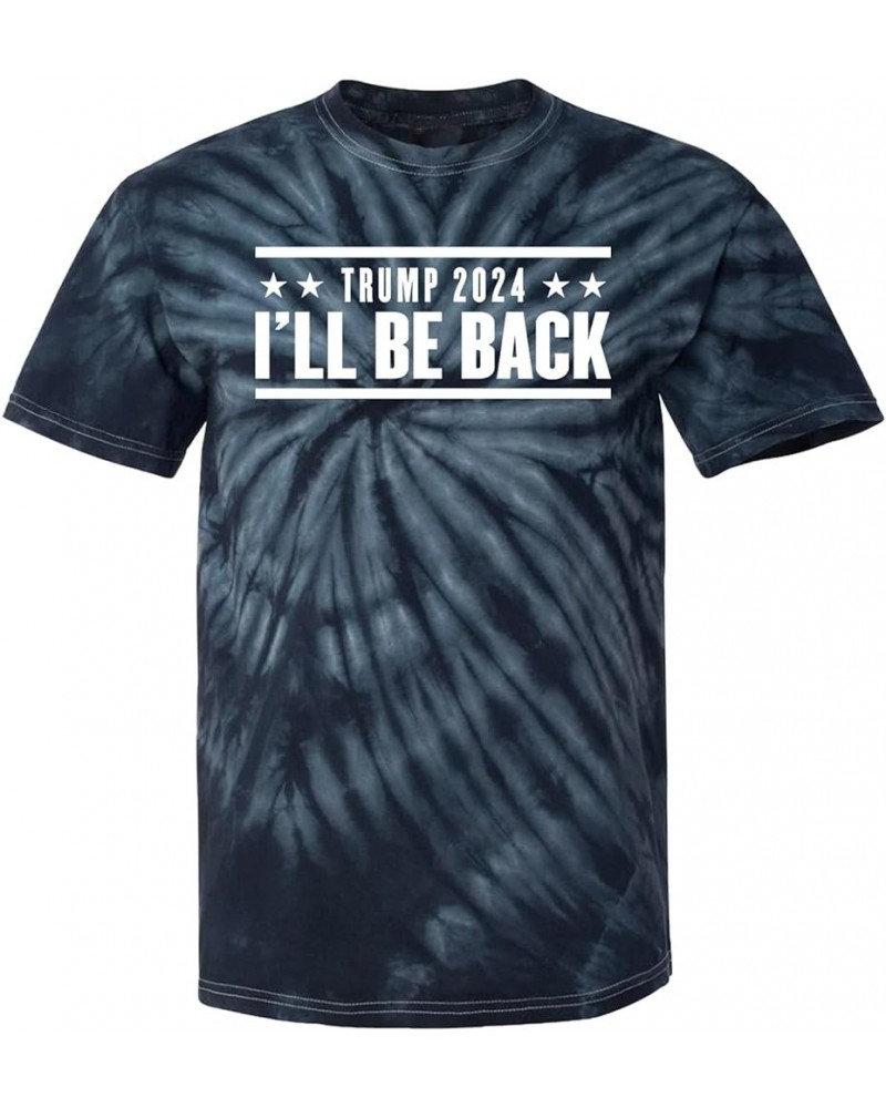 Trump for President - MAGA Republican Men's T-Shirt Black Tie Dye - I'll Be Back $9.44 T-Shirts
