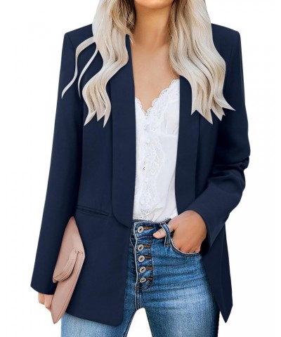 Womens Casual Blazers Fall Business Blazer Jacket Open Front Fashion Ladies Suit Jacket Woman Formal Work Office Blazer Dark ...