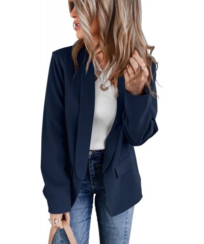 Womens Casual Blazers Fall Business Blazer Jacket Open Front Fashion Ladies Suit Jacket Woman Formal Work Office Blazer Dark ...