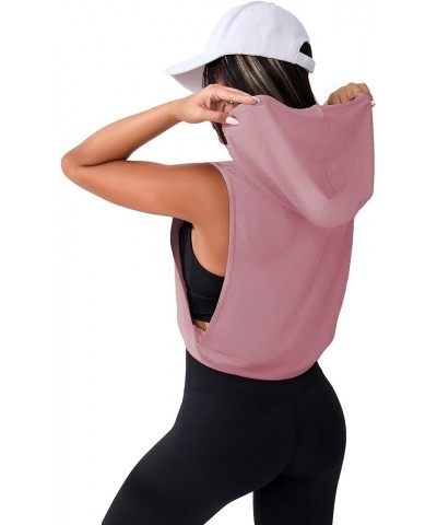 Women's Sleeveless Workout Top Gym Activewear Crop Tank Top Open Side Shirt for Athletic Exercise Running Dusty Pink $13.74 A...