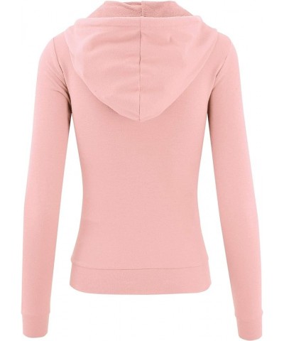 Women Active Lightweight Thin Zip-Up Hoodie Jacket Blush $14.99 Hoodies & Sweatshirts