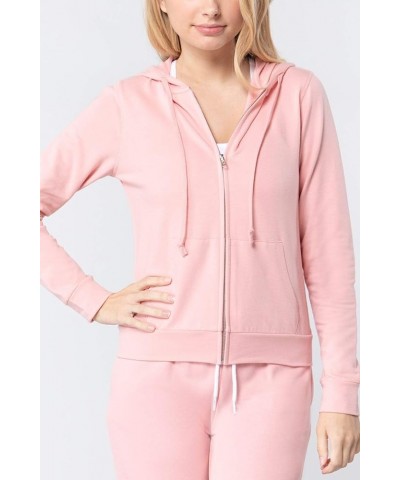 Women Active Lightweight Thin Zip-Up Hoodie Jacket Blush $14.99 Hoodies & Sweatshirts