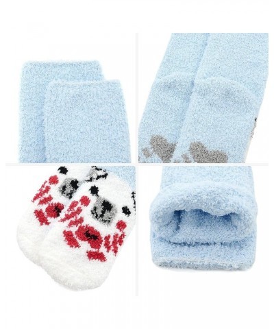 Womens Fuzzy Socks Winter Warm Fluffy Socks Athletic Outdoor Sports Socks 5 Pack Animals $7.64 Socks