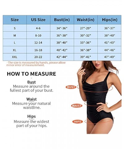 Womens One Piece Swimsuit Vintage Bikini Tummy Control Slimming Beach Swimwear Ruched Bathing Suits (Black,Large,) $13.33 Swi...