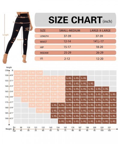 3 Pack Ripped Leggings for Women High Waist Tummy Control Yoga Pants Cutout Workout Leggings 3pack-black,white,pink $9.87 Act...