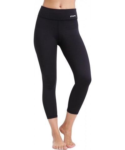 High Waist Yoga Leggings Ultra Soft&Slim Workout Pants 4 Way Stretch Fabric Black $12.47 Leggings