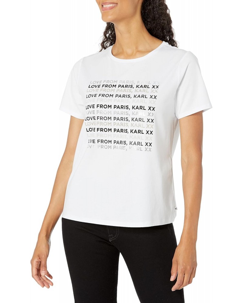 Women's Logo T-Shirt, White $22.96 T-Shirts