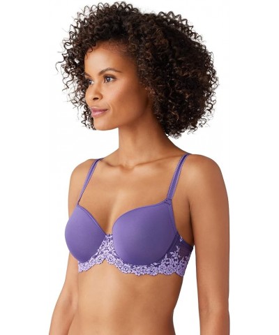 Women's Embrace Lace Contour Bra Mystical/Purple Rose $31.86 Lingerie