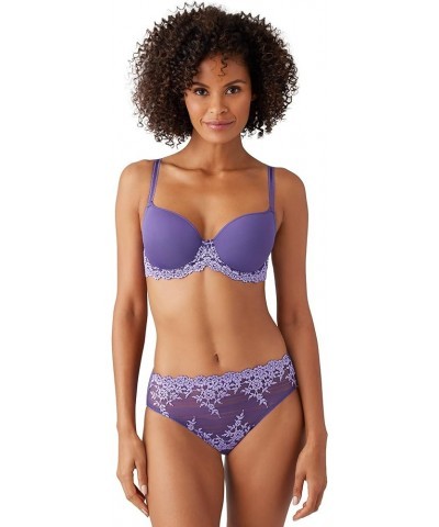 Women's Embrace Lace Contour Bra Mystical/Purple Rose $31.86 Lingerie