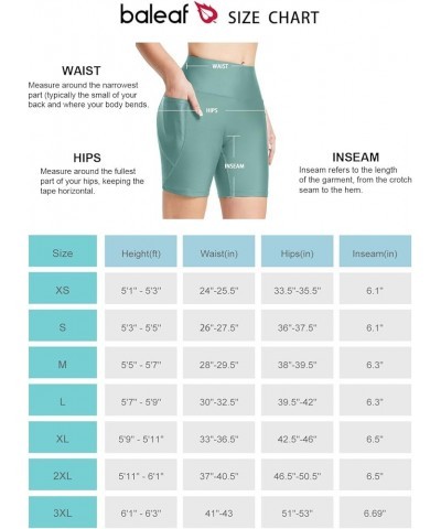 Women's 3"/ 6"/ 8" High Waisted Swim Shorts Tummy Control Swimsuits Bottoms Modest Board Shorts UPF 50+ Upgraded-6 Inch Green...