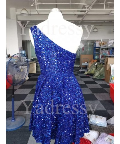 Women's One Shoulder Sequin Homecoming Dresse for Teens A line Short Prom Cocktail Dress for Junior YE825 Red $12.99 Dresses