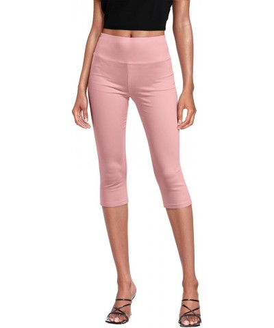 Womens Super Comfy Stretch Pull On Millennium Twill Capri Pants Capri Capri-blush $15.50 Pants