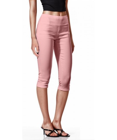 Womens Super Comfy Stretch Pull On Millennium Twill Capri Pants Capri Capri-blush $15.50 Pants