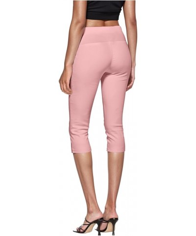 Womens Super Comfy Stretch Pull On Millennium Twill Capri Pants Capri Capri-blush $15.50 Pants