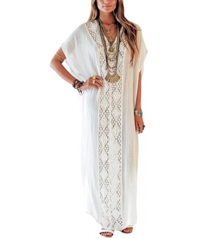 Caftans for Women Beachwear Turkish Long Swimsuit Cover up Kaftan Beach Dress Color 4 $16.49 Swimsuits