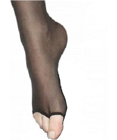 Open Toe Holdups Lace Top Thigh High Stockings Nude $10.07 Socks