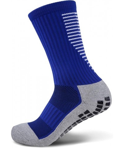 Anti Slip Non Slip,Non Skid Slipper Hospital,Sport,Athletic Socks with grips 3 Pairs Blue $10.98 Activewear