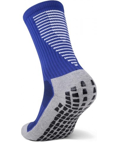 Anti Slip Non Slip,Non Skid Slipper Hospital,Sport,Athletic Socks with grips 3 Pairs Blue $10.98 Activewear