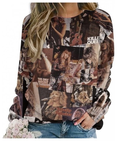 Music Sweatshirt Women Crew Neck Hoodie Novelty Graphic Raglan Sweater Casual Pullover Top Classic Baseball T Shirt Style1 $1...