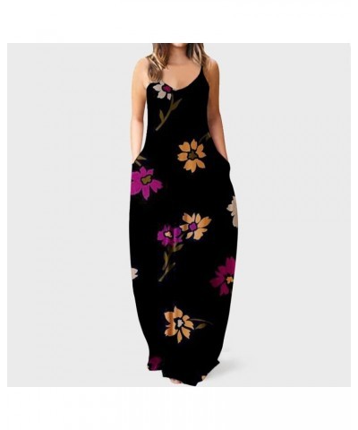 Women's Casual Maxi Dresses Summer Sexy Solid Bodycon Long Dress Floor Length Sleeveless Sundresses Plus Size 11-black $7.75 ...