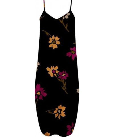 Women's Casual Maxi Dresses Summer Sexy Solid Bodycon Long Dress Floor Length Sleeveless Sundresses Plus Size 11-black $7.75 ...