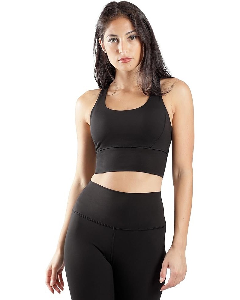 Lux Moisture Wicking Sports Bra Black $12.90 Lingerie